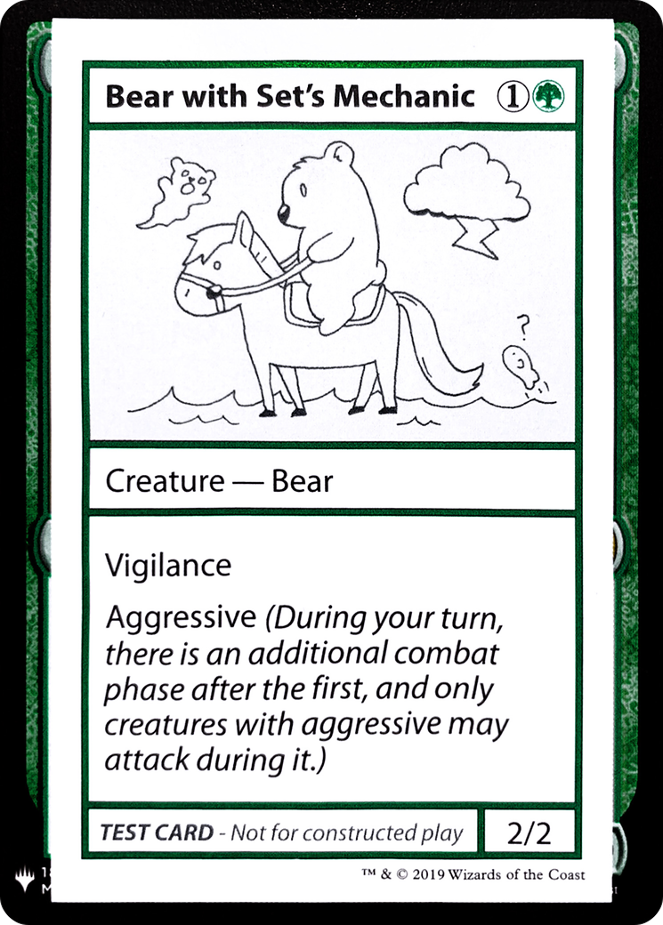 Bear with Set's Mechanic [Mystery Booster Playtest Cards]-1