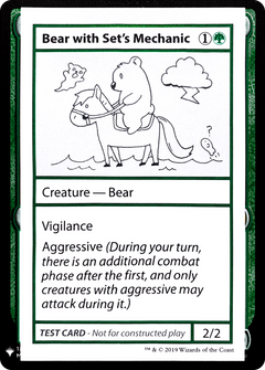 Bear with Set's Mechanic [Mystery Booster Playtest Cards]-1