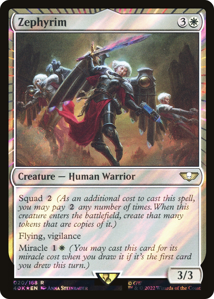 Zephyrim (Surge Foil) (40K-020) - Warhammer 40,000 Commander: (miracle) Foil-1