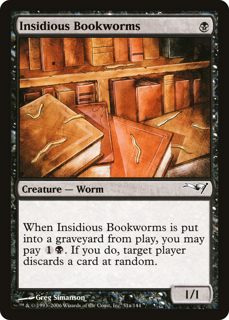 Insidious Bookworms [Coldsnap Theme Decks]-1