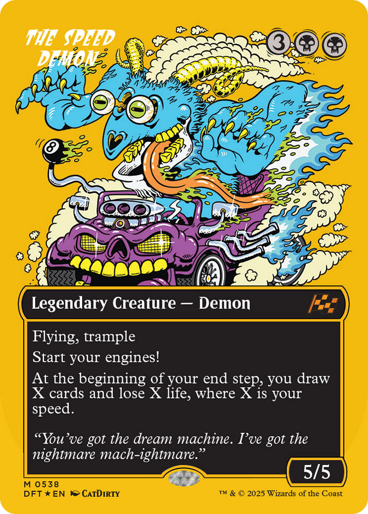 The Speed Demon (Borderless) (First-Place Foil) [Aetherdrift]-1