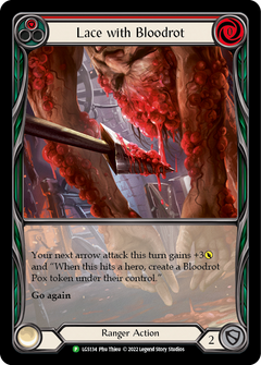 Lace with Bloodrot (Red) [LGS134] (Promo)  Rainbow Foil-1
