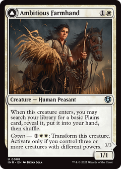 Ambitious Farmhand // Seasoned Cathar [Innistrad Remastered]-3