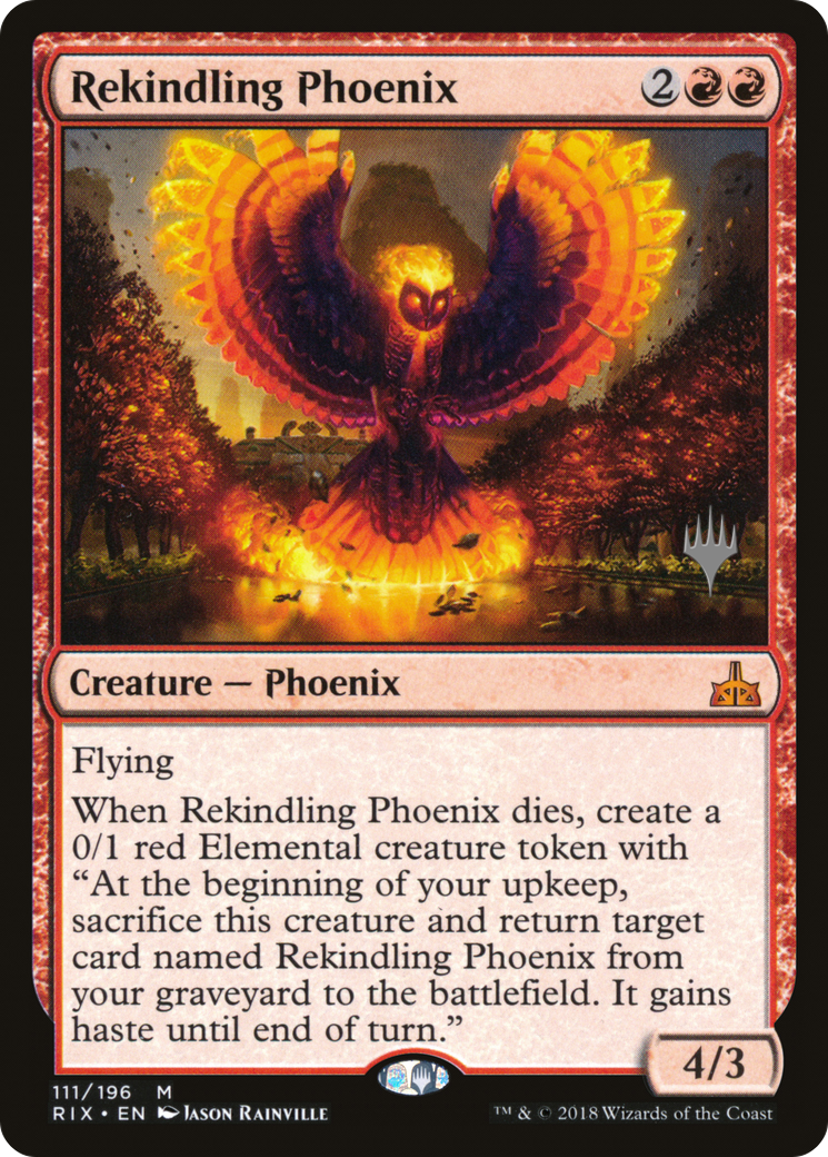 Rekindling Phoenix (Promo Pack) [Rivals of Ixalan Promos]-1