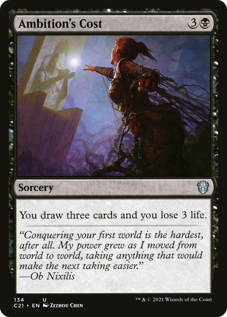 Ambition's Cost [Commander 2021]-1
