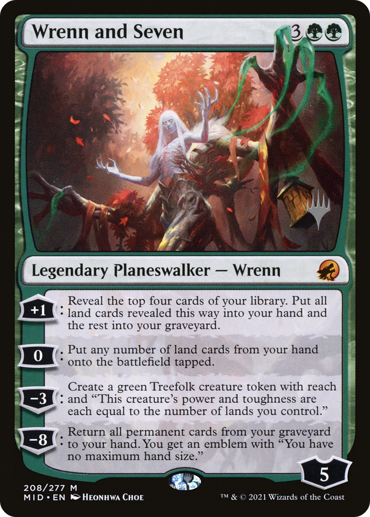 Wrenn and Seven (PPMID-208) - Innistrad: Midnight Hunt Promos-1