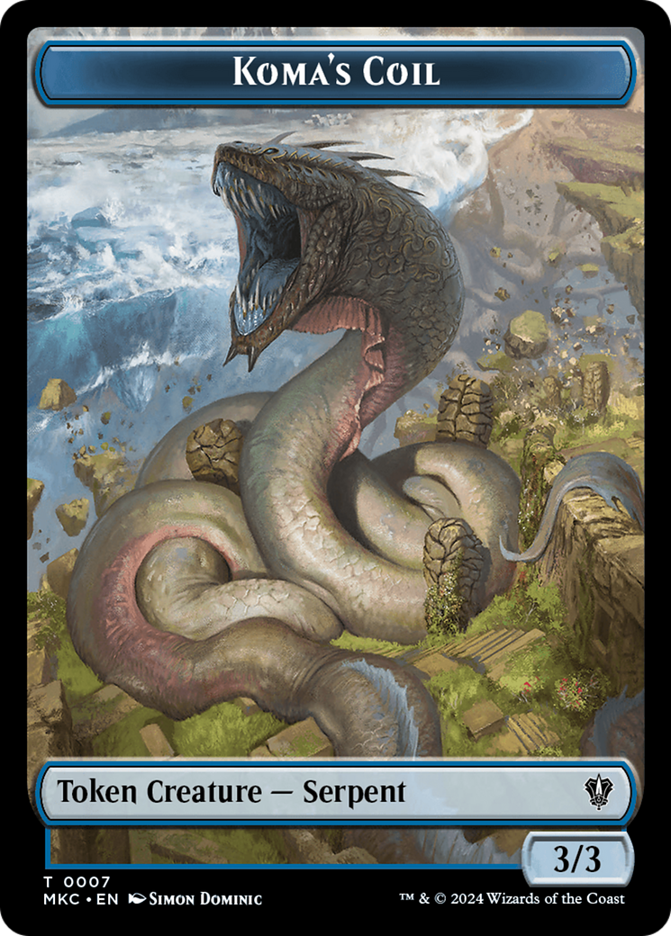 Koma's Coil (TMKC-007) - Murders at Karlov Manor Commander Tokens-1