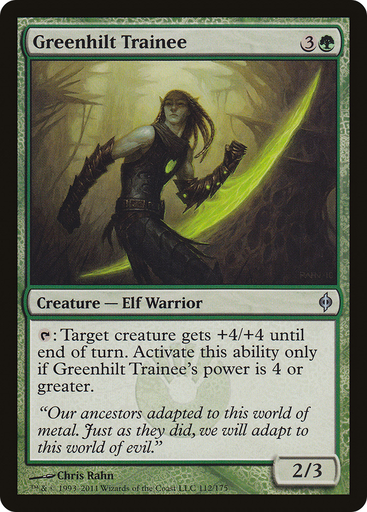 Greenhilt Trainee [New Phyrexia]-1