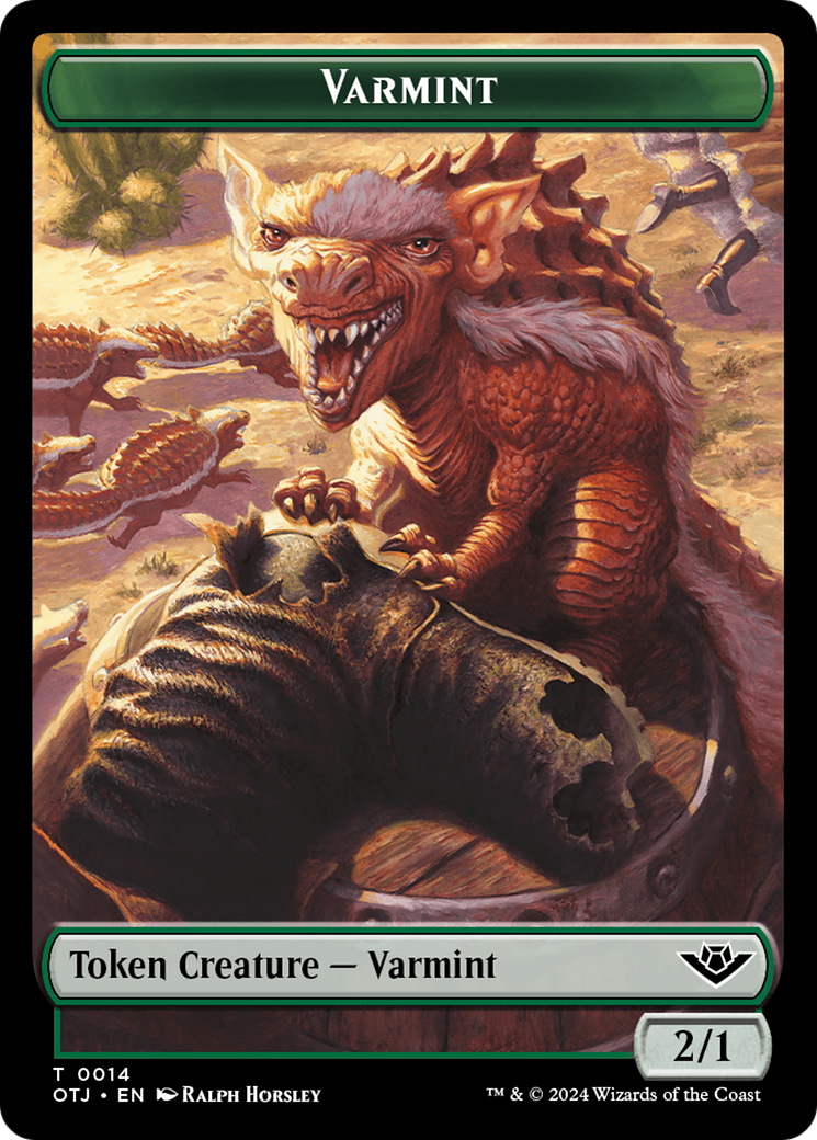 Varmint // Plot Double-Sided Token [Outlaws of Thunder Junction Tokens]-1