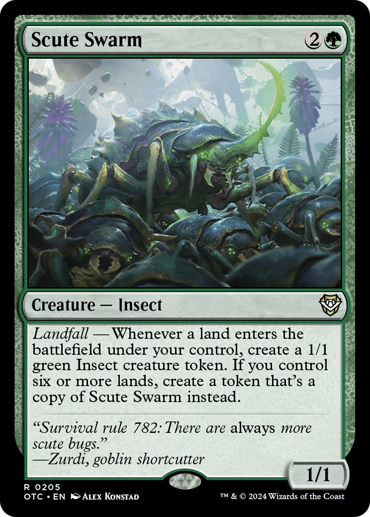 Scute Swarm [Outlaws of Thunder Junction Commander]-1