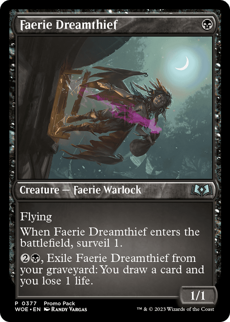 Faerie Dreamthief (Promo Pack) [Wilds of Eldraine Promos]-1