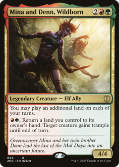 Mina and Denn, Wildborn [Zendikar Rising Commander]-1