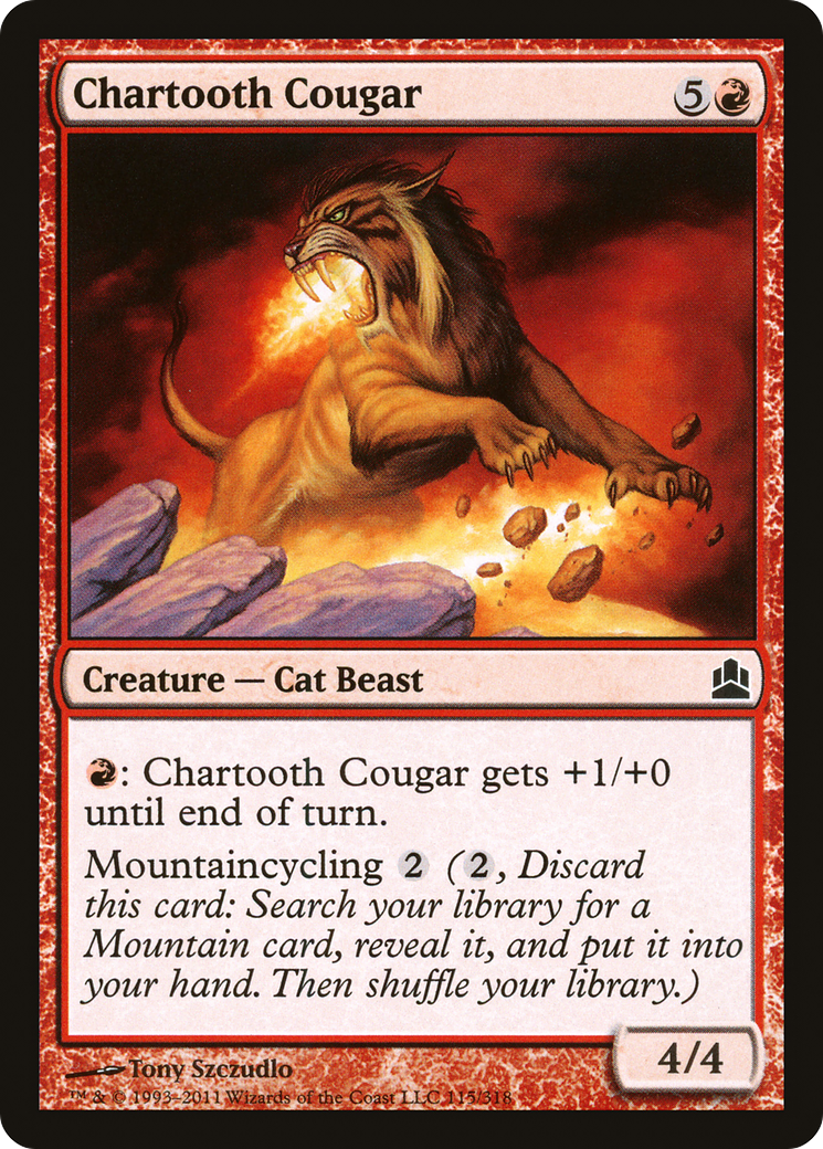 Chartooth Cougar [Commander 2011]-1