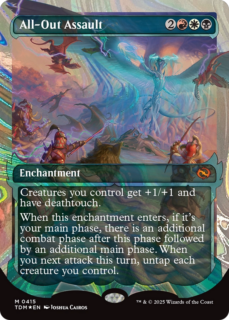 All-Out Assault (Showcase Halo Foil) (Japanese) [Tarkir: Dragonstorm]-1