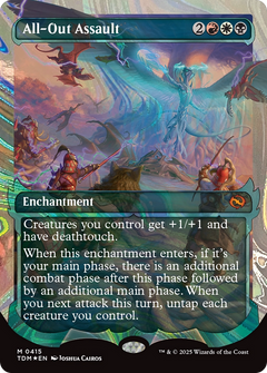 All-Out Assault (Showcase Halo Foil) (Japanese) [Tarkir: Dragonstorm]-1