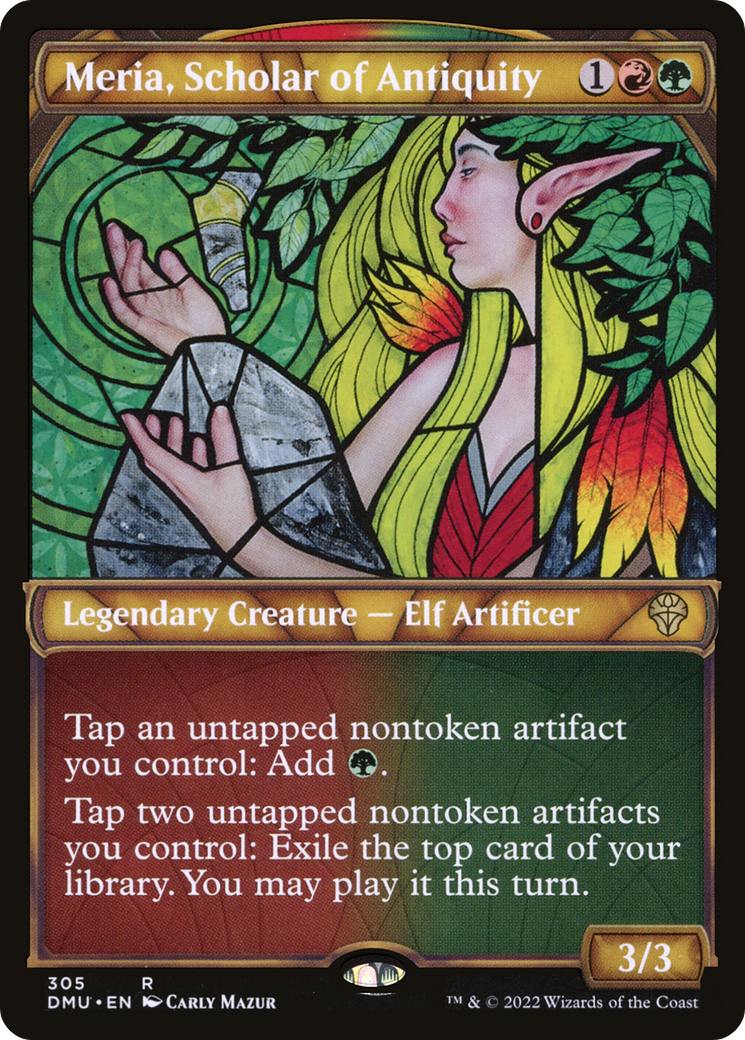 Meria, Scholar of Antiquity (Showcase) [Dominaria United]-1