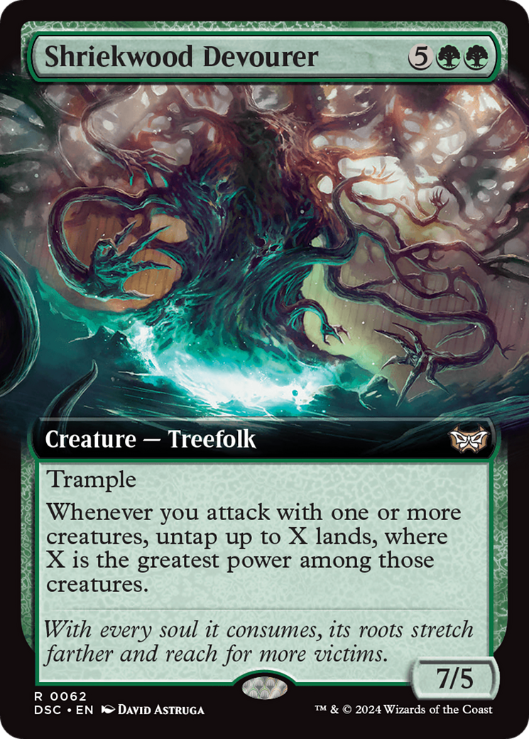 Shriekwood Devourer (Extended Art) [Duskmourn: House of Horror Commander]-1