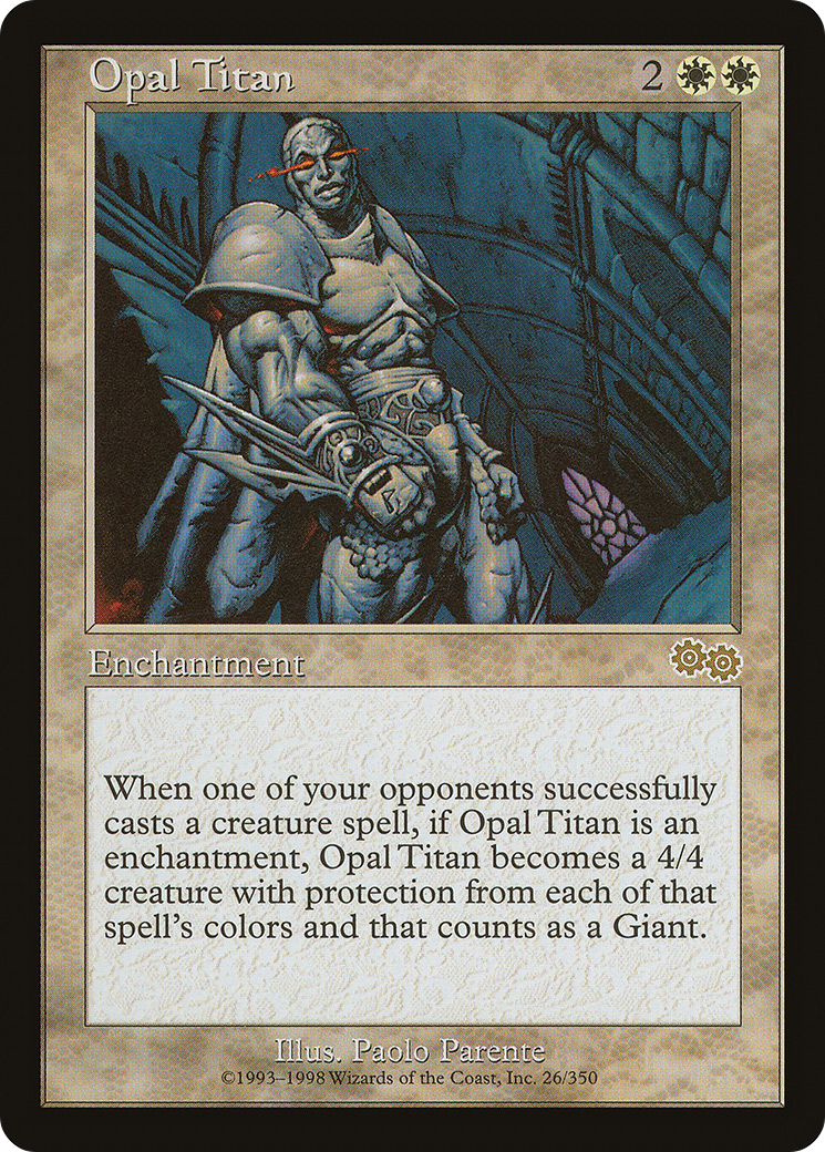 Opal Titan [Urza's Saga]-1