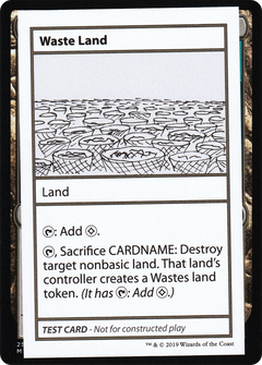 Waste Land (No PW Symbol) (CMB1-) - Mystery Booster Playtest Cards 2021-1