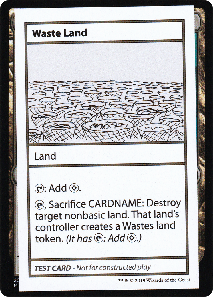 Waste Land (No PW Symbol) (CMB1-) - Mystery Booster Playtest Cards 2021-1
