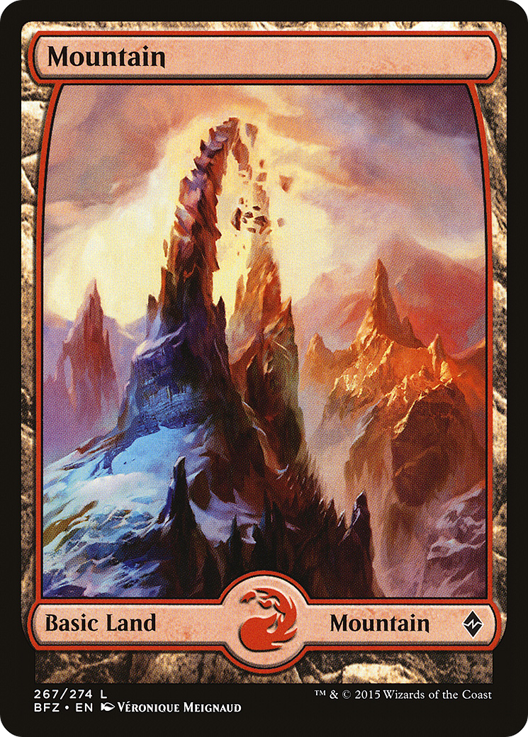 Mountain (267) (Full Art) [Battle for Zendikar]-1