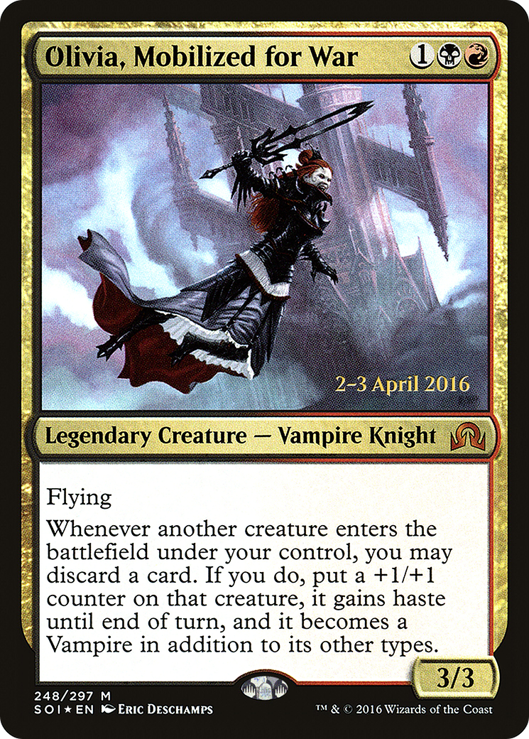 Olivia, Mobilized for War [Shadows over Innistrad Prerelease Promos]-1