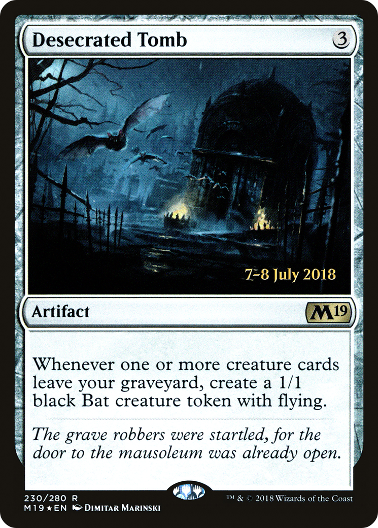Desecrated Tomb [Core Set 2019 Prerelease Promos]-1