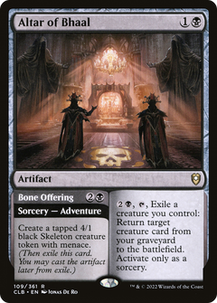 Altar of Bhaal // Bone Offering [Commander Legends: Battle for Baldur's Gate]-1