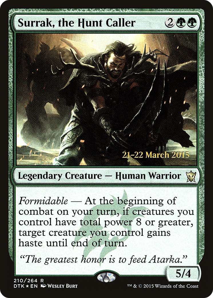 Surrak, the Hunt Caller [Dragons of Tarkir Prerelease Promos]-1
