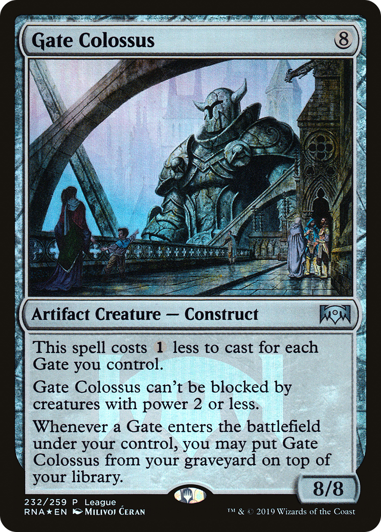 Gate Colossus (League) [Ravnica Allegiance Promos]-1