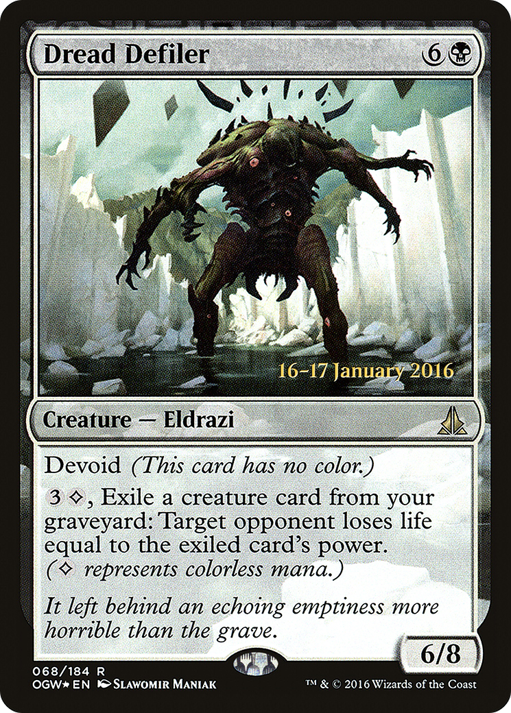 Dread Defiler [Oath of the Gatewatch Prerelease Promos]-1
