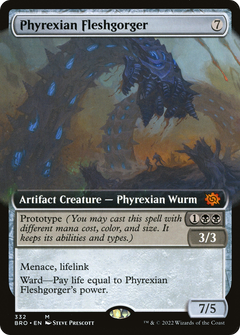 Phyrexian Fleshgorger (Extended Art) [The Brothers' War]-1