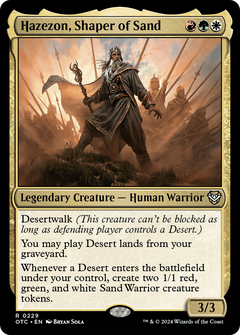 Hazezon, Shaper of Sand [Outlaws of Thunder Junction Commander]-1