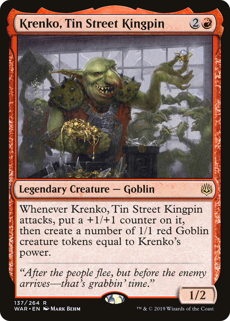 Krenko, Tin Street Kingpin [War of the Spark]-1