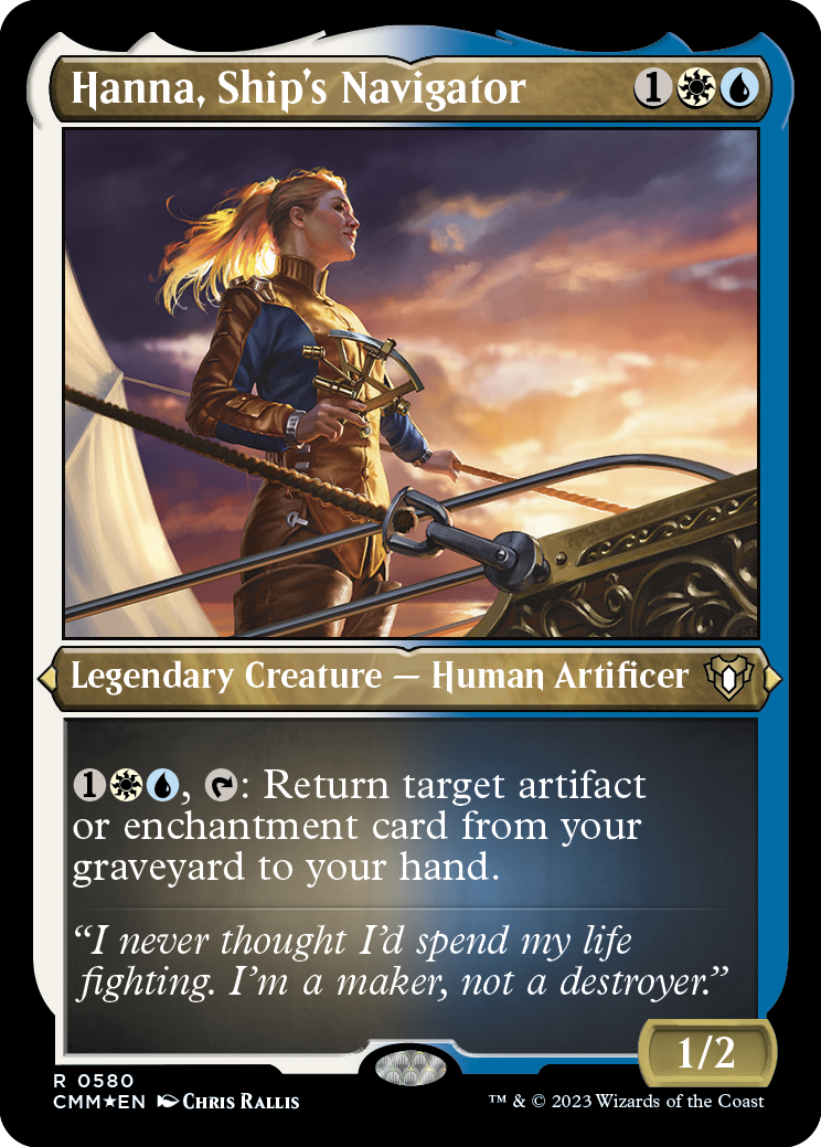 Hanna, Ship's Navigator (Foil Etched) [Commander Masters]-1