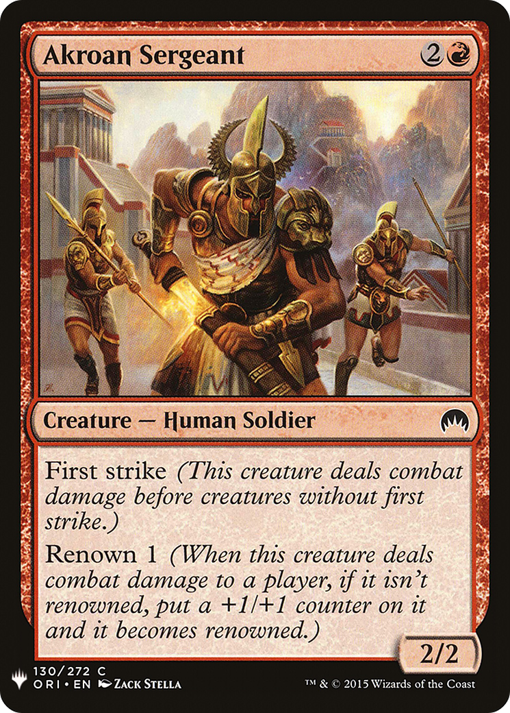 Akroan Sergeant [Mystery Booster]-1