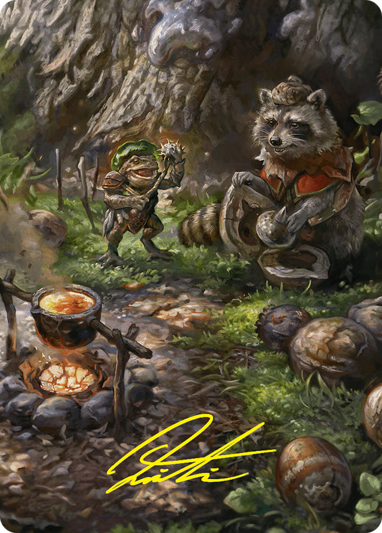 Sylvan Scavenging // Sylvan Scavenging (AFDN-046) - Foundations Art Series (Borderless) Foil-3