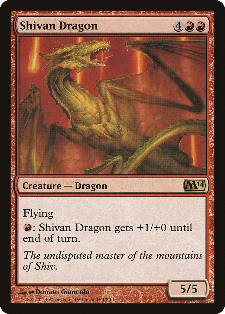 Shivan Dragon [Magic 2014]-1