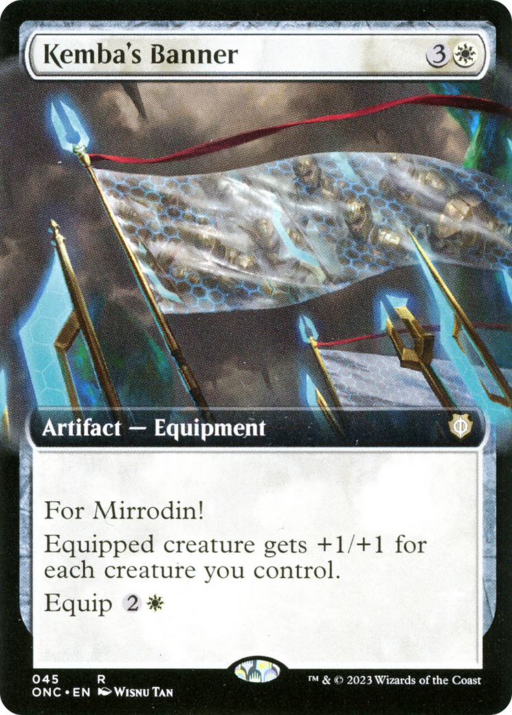 Kemba's Banner (Extended Art) [Phyrexia: All Will Be One Commander]-1