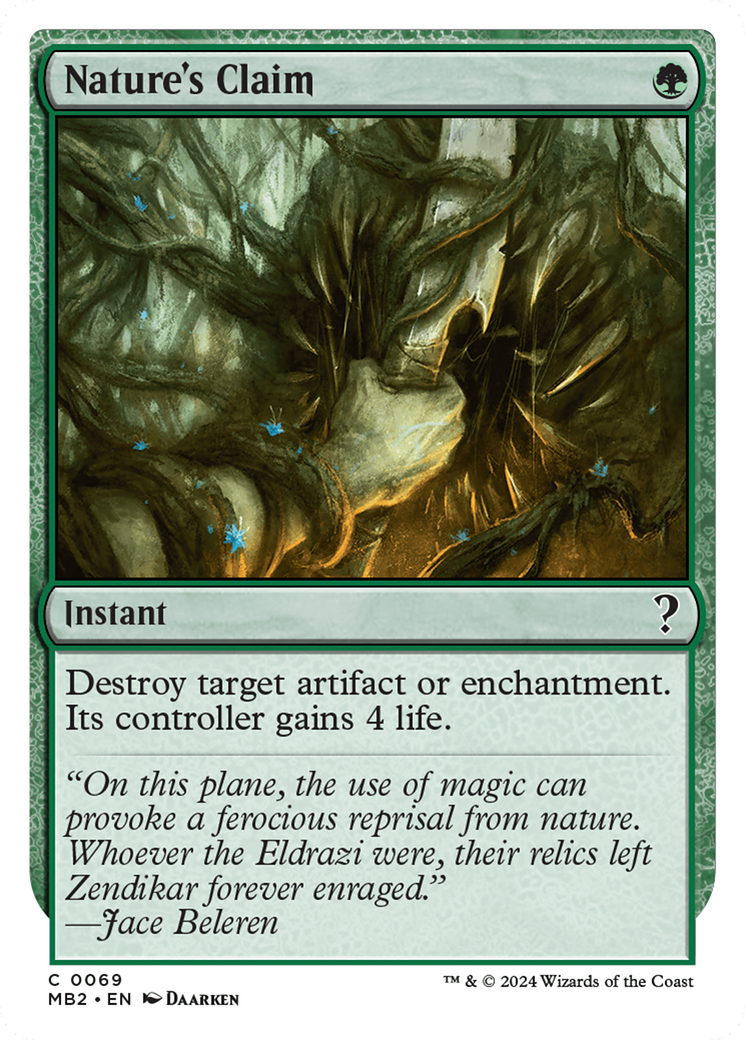 Nature's Claim (White Border) [Mystery Booster 2]-1
