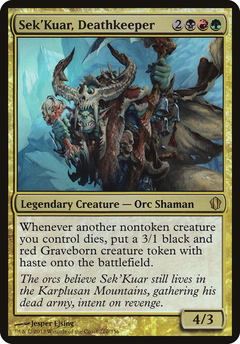 Sek'Kuar, Deathkeeper (Oversized) [Commander 2013 Oversized]-1