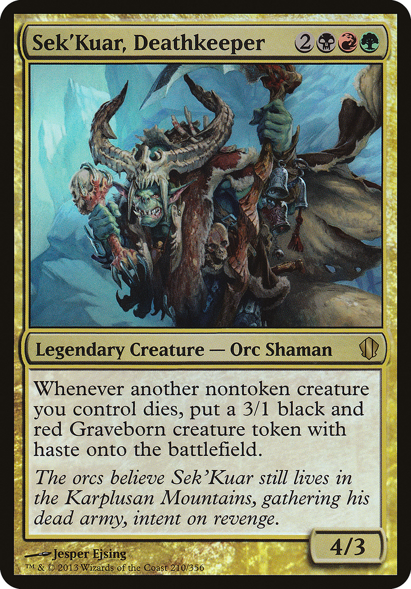 Sek'Kuar, Deathkeeper (Oversized) [Commander 2013 Oversized]-1