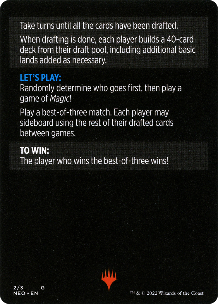 Winchester Draft // Winchester Draft (cont'd) (MNEO-002) - Kamigawa: Neon Dynasty Minigames-2