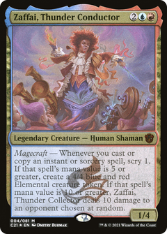 Zaffai, Thunder Conductor (Display Commander) - Thick Stock (C21-004) - Commander 2021 Display Commanders Foil-1