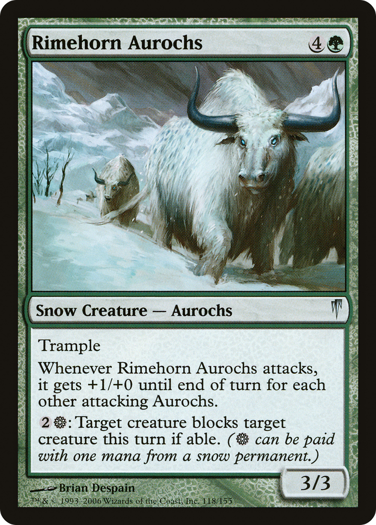 Rimehorn Aurochs [Coldsnap]-1
