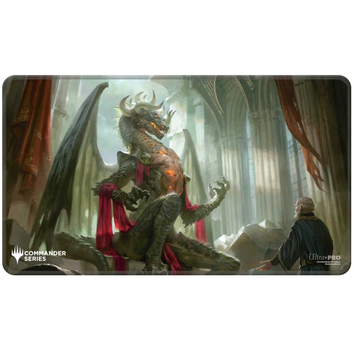 Ultra Pro: UP38466 Commander Release 4 3 Color Shard - Q4 2024 Stitched Edge Playmat Korvold MtG-1