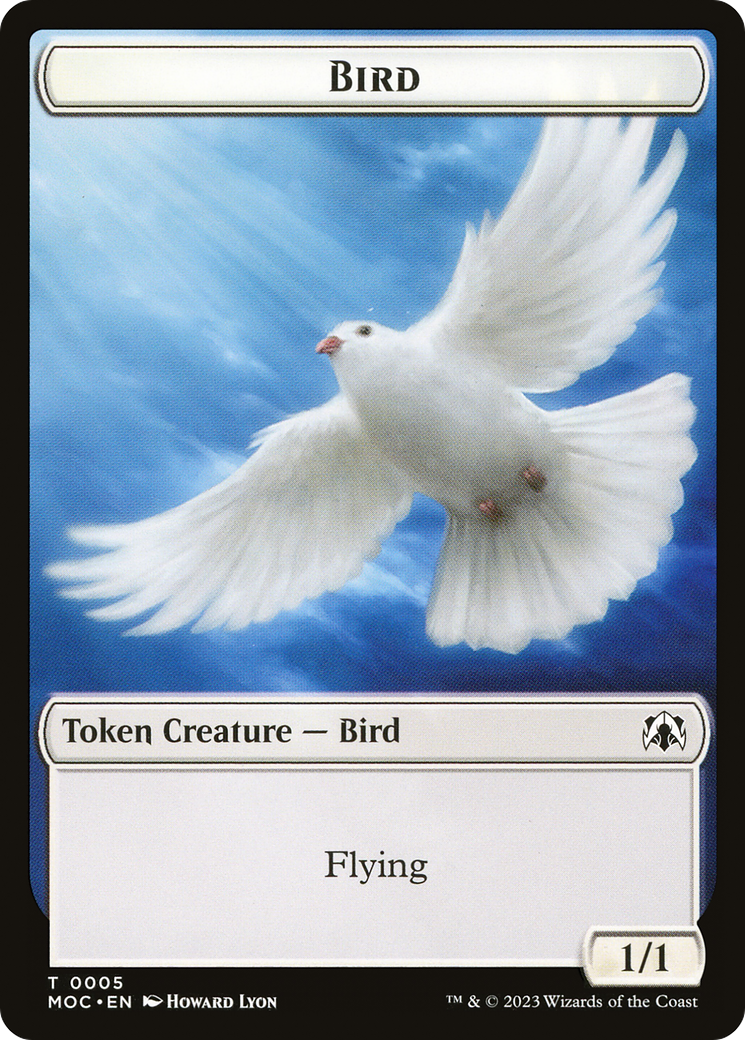 Bird (TMOC-005) - March of the Machine Commander Tokens-1