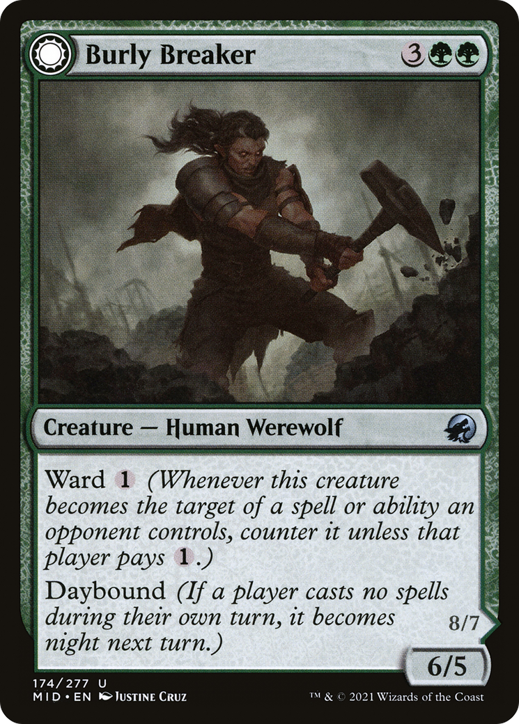 Burly Breaker // Dire-Strain Demolisher [Innistrad: Midnight Hunt]-1