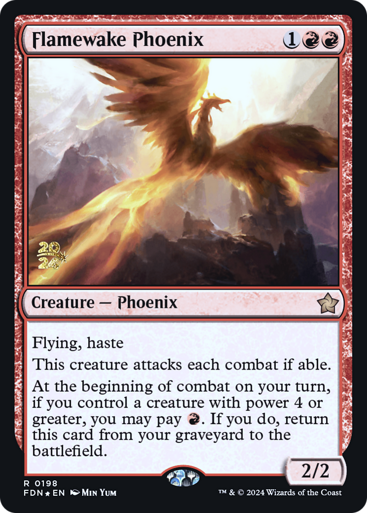 Flamewake Phoenix [Foundations Prerelease Promos]-1