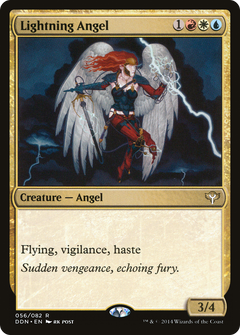 Lightning Angel [Duel Decks: Speed vs. Cunning]-1